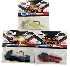 Lot Of 3 Z-Man Evergreen Jack Hammer Chatterbait 3/8 Oz Color #14, 02, & 06 NEW