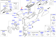 KIA SPORTAGE QL Schalthebel-Niveauanzeiger-Zierleiste LHD 84652D9000KA1 NEU