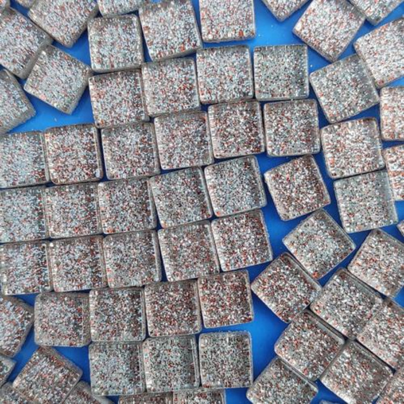 150g Glitter Square Crystal Mosaic Tiles Shine Pieces Bulk for DIY Crafts