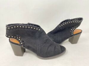 NEW Sonoma Women's Tempera Zip Up Block Heel Ankle Boots Mush #066312 151E tk