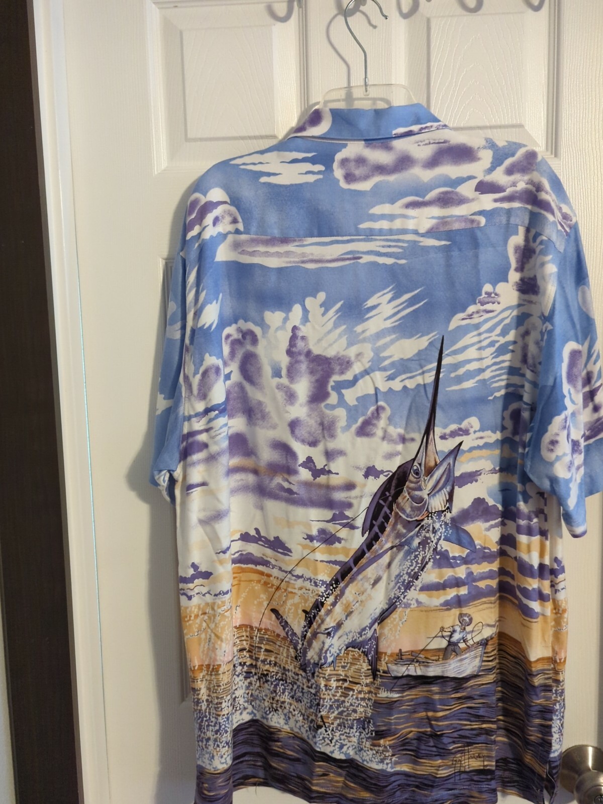Guy Harvey by AFTCO Blue water Wear Fishing Shirt L Gem
