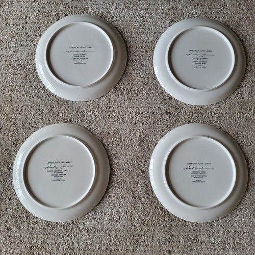 Set 4 Athos Menaboni American Song Bird Plates Syracuse China Wren Kinglet MINT - 第 7/14 張圖片