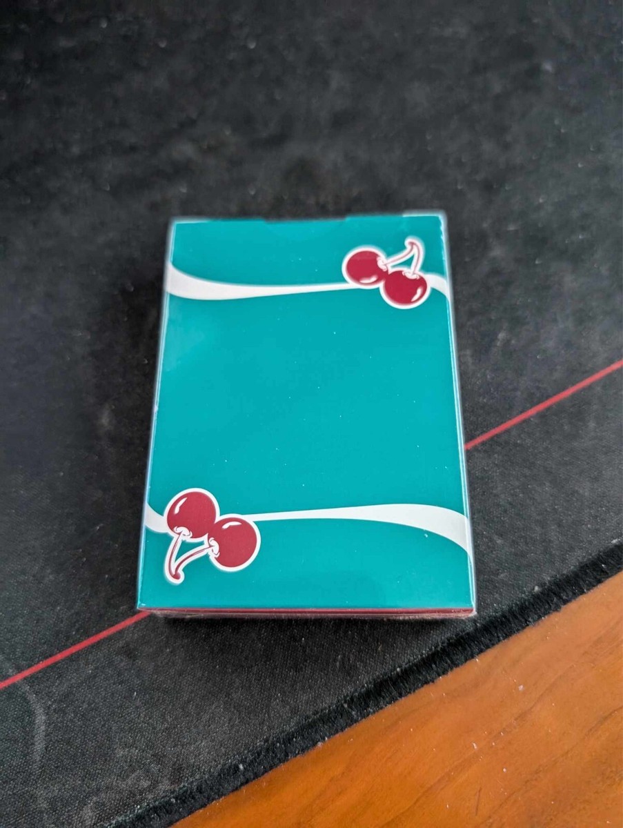 Cherry Casino V3 Aqua Playing Cards by Pure Imagination Projects 