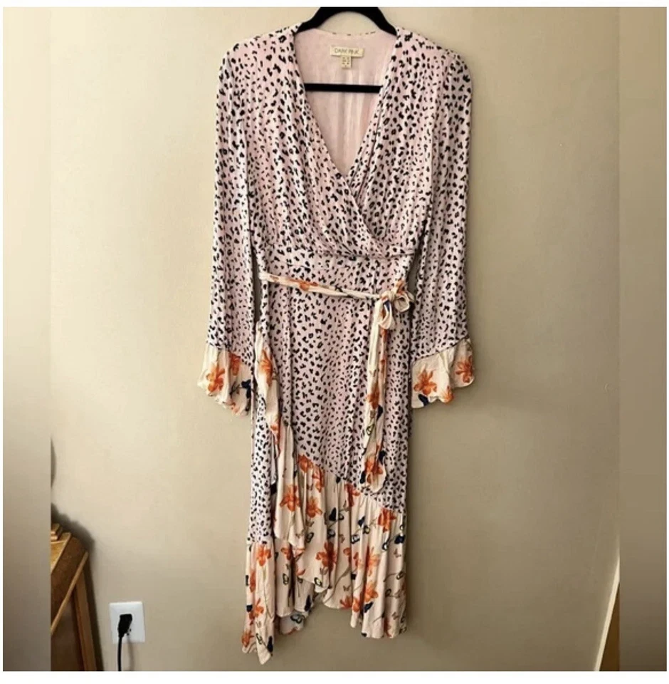 asos Pink leopard dress