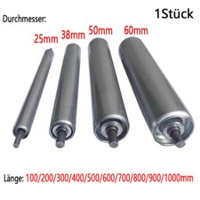 Ø 25/38/50/60mm Förderrollen Tragrollen Untergurtrolle Länge100-1000mm Verzinkt