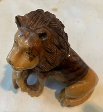 Lion And Lamb Olive Wood Figurine Made In Holy Land