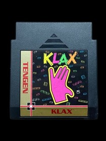 1990 Tengen KLAX Cartridge Nintendo NES Hard Case