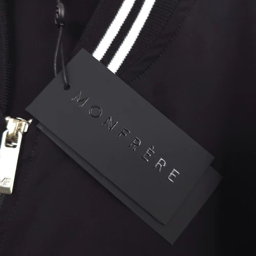 $438 Monfrere Maverick Black & White Bomber Jacket Mens Size Medium image 11