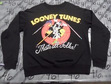 Large Looney Tunes That s All Folks Sweatshirt Damaged