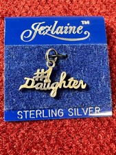 1 Daughter Sterling Silver Charm