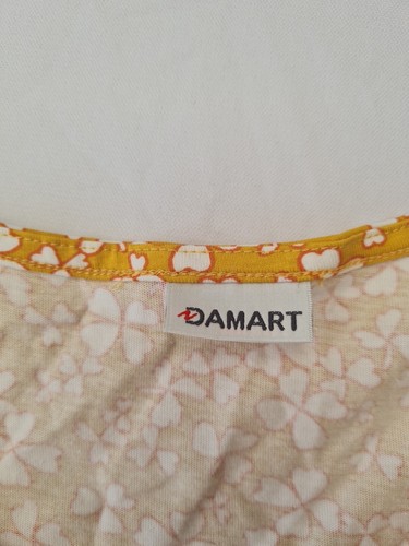 Ladies Top Damart Size 22 V Neck Long Sleeve Yellow Mix 29629 - Picture 6 of 13