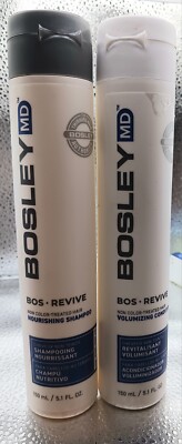 Bosley Bos-Revive Nourishing Shampoo And Volumizing Conditioner 5.1 Fl Oz Each