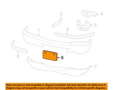 FORD OEM 98-02 Ranger Bumper Components-License Bracket F87Z17A385AAA