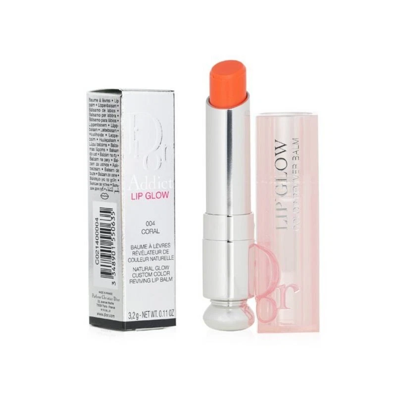 Coral Lip eBay Dior Addict shipping | Free box Glow New in #004 Dior Christian