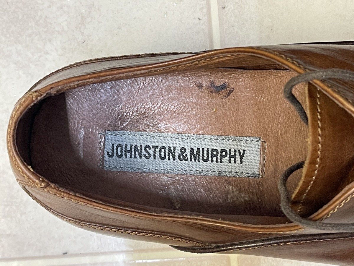 Johnston & Murphy Brown Split Toe Derby Leather Made in  display picture 1