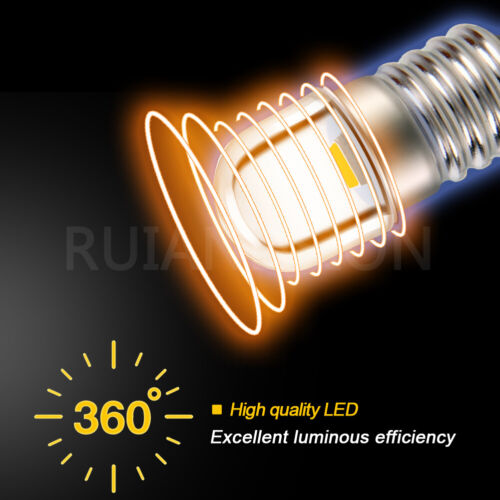 4X E10 2835 LED 12V Car Interior Dome Dash Light Screw Fit Bulb Lamp Warm White - Picture 3 of 7