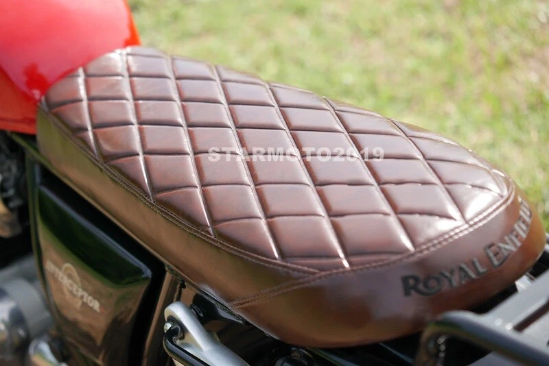 APTO PARA ROYAL ENFIELD SEAT INTERCEPTOR 650 INT GT OFTER DIAMOND LUJO MARRÓN Foto 2 de 4