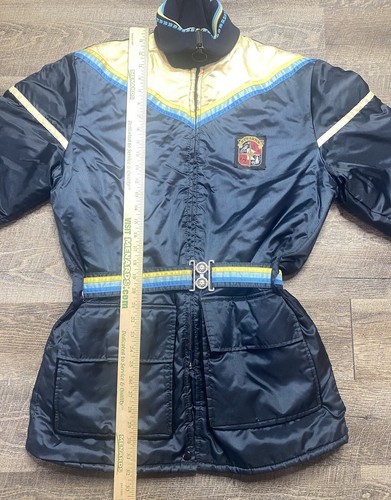 Vintage Stearns Snowmobile Jacket Coat Mens Size M 40-42 Blue USA Made Parka - Picture 5 of 17