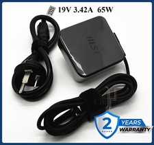 Original 65W Laptop AC Adapter for MSI Modern 14 C12M-033, Modern 14 C12M-495US