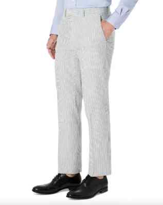 Lauren Ralph Lauren Dress Pants Mens 34x32 Edgewood Trouser Blue Striped NEW