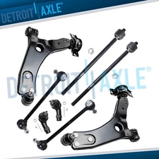 8pc Front Lower Control Arm Ball Joint Tie Rod Sway Bar for 2000-2004 Ford Focus