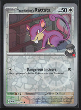 147/182 Team Rocket's Rattata - Destined Rivals Reverse Holo NM Pokemon