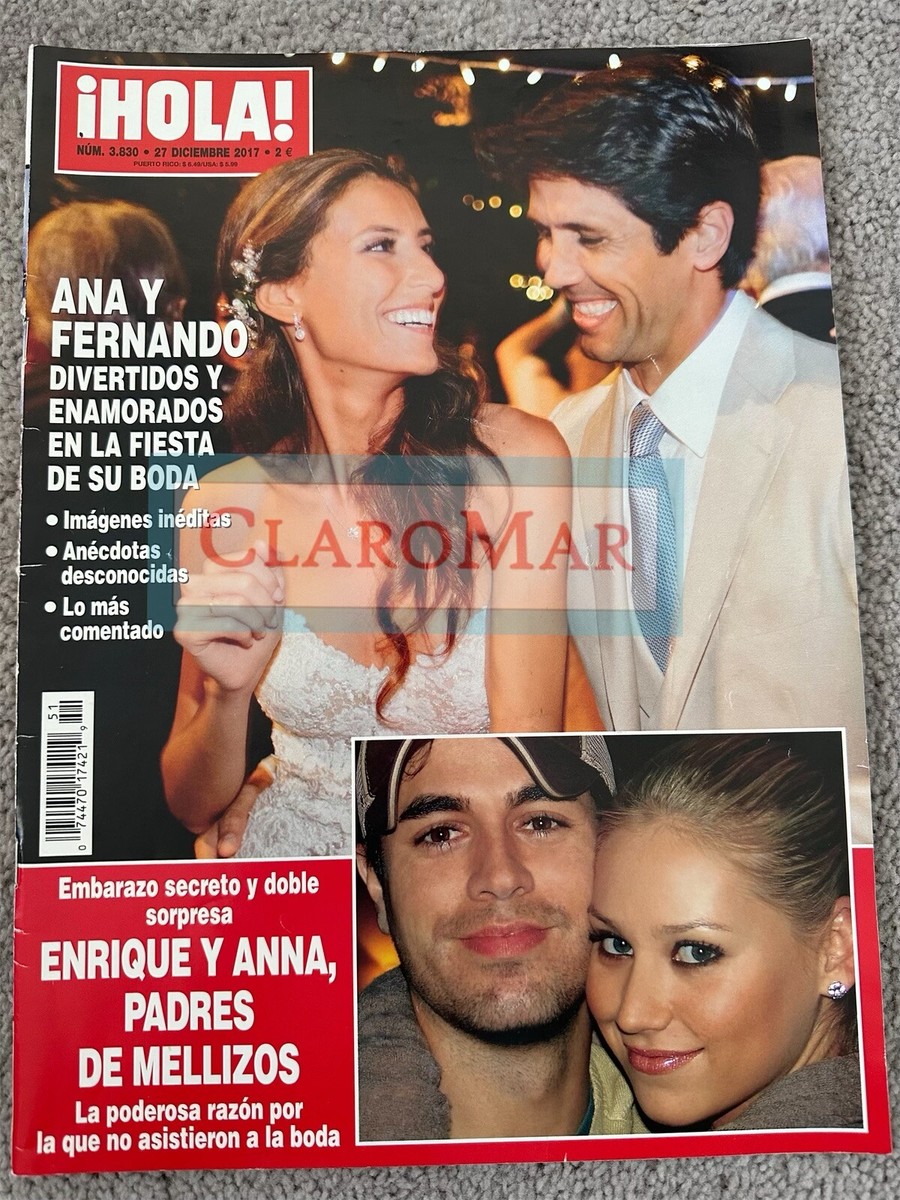 ⭐️ ¡Hola! 27 diciembre 2017 Ana Boyer y su Boda Enrique