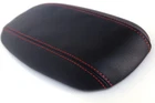 Console Armrest Leather Synthetic Cover for Ford Mustang 94-04 Black Red Stitch