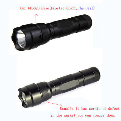 Single Mode 10W 6000K LED 1000LM WF-502B Flashlight Torch CR123A - Photo 8/10