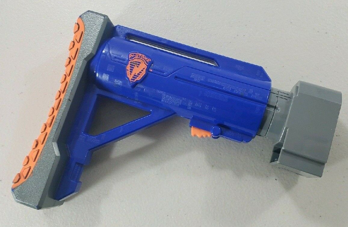 NERF N-Strike RAIDER CS-35 Collapsable Tactical Shoulder Stock Attachment Blue