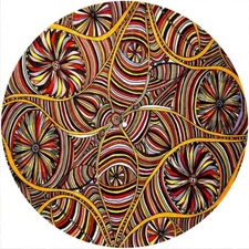 Slipmat Slip Mat Felt for any 12" Turntable LP DJ Vinyl Record Player FRACTAL 13