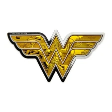 2022 Cook Islands $1 1oz Silver Wonder Woman Shaped Proof Coin With OGP