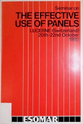 Practical Use of Consumer Panels: A North Practical View -in: Seminar on the Eff