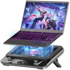Laptop Cooling Pad with Adjustable Stand  Turbo Boost for 10-17" Gaming Laptops