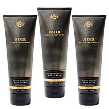 Bath  Body Works Lot of 3 Noir Body Cream Lotion Shea 8 oz NEW Men