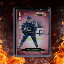 2020-21 Upper Deck Stature Elias Pettersson Gravitas Red 57/75 #G-23