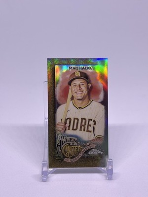2022 Topps Allen & Ginter Chrome - Manny Machado #83 Mini Gold Refractor /50