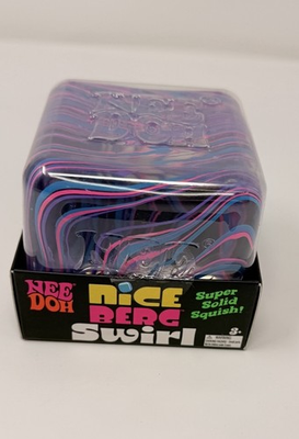 #ad #ad NeeDoh Nice Berg Swirl XL Giant Swirl Cube 3.25quot; Nee Doh Pink Purple Blue $58.99