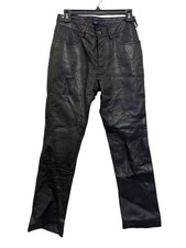 Vintage Gap Black Genuine Leather Pants Womens Size 2 Professional Clean Only