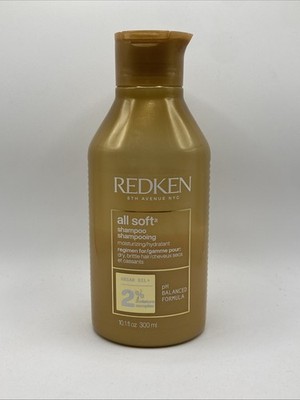 Redken All Soft Shampoo for Dry Brittle Hair pH Balanced 10.1 oz 60% Full