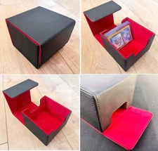 Pokemon MTG Yugioh TCG Card Game Storage Box Holder 80 3"x4" Regular Toploaders