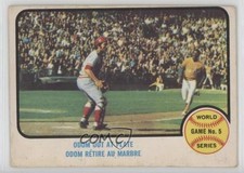 1973 O-Pee-Chee World Series Blue Moon Odom Johnny Bench #207 HOF 2k3