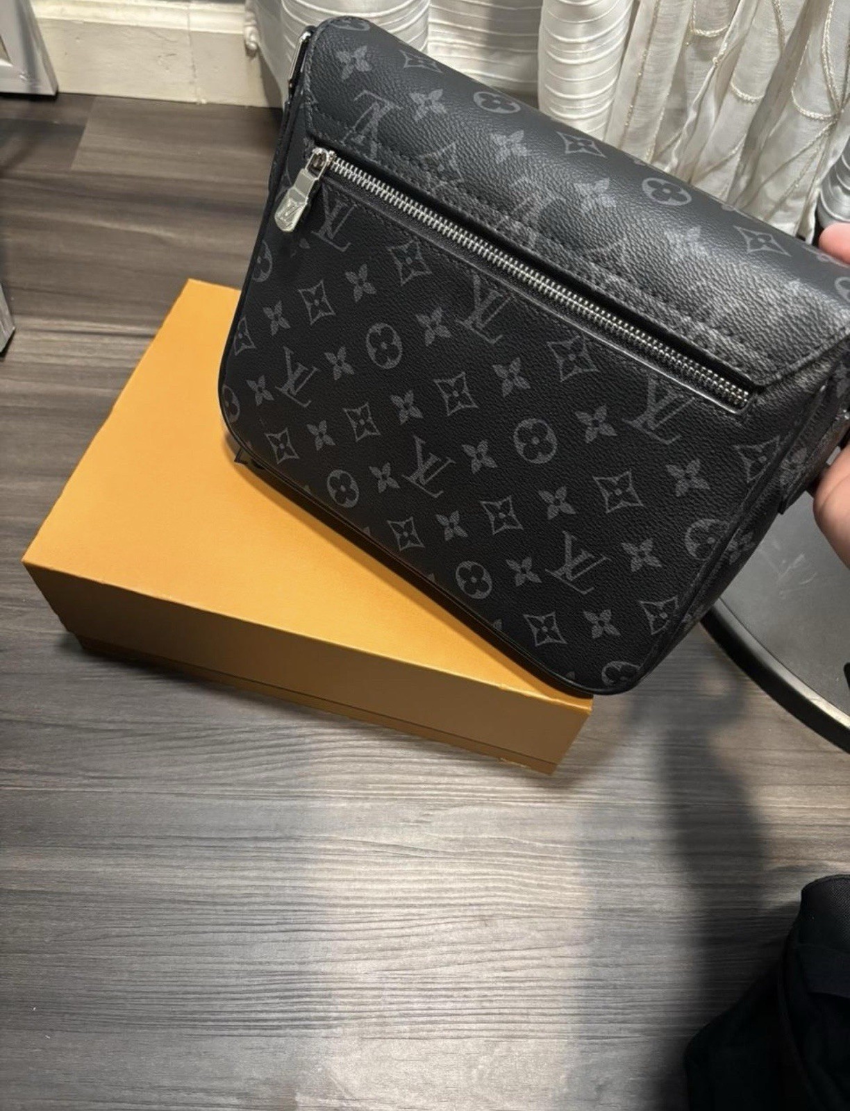 Louis Vuitton Black Monogram Eclipse Cross Body B… - image 1