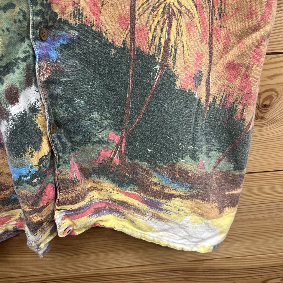 Camisa De Colección Y2K Costa del Pacífico Carretera Para Hombres XL SS Estilo Hawaiano Abotonada B3 Foto 4 de 4