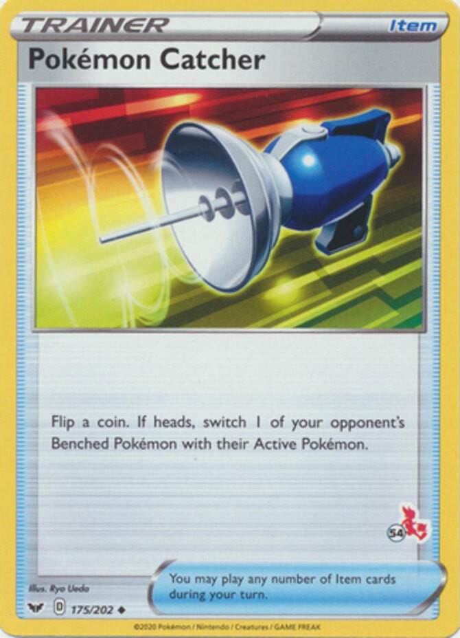 Pokemon Catcher - 175/202 - Battle Academy 2022 (Cinderace Symbol 54) - Near Min