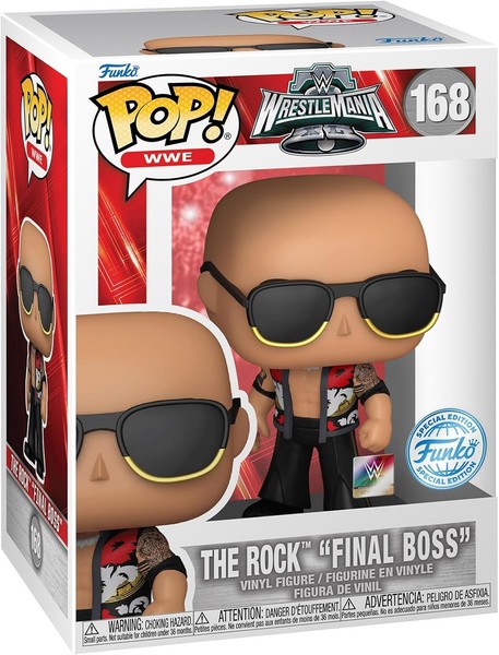 Funko Pop! Wwe The Rock Dwayne The Rock Johnson Final Boss Spielzeugfigur-image