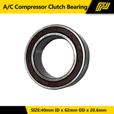 A/C Compressor Clutch Bearing 40mm ID x 62mm OD x 20.6mm Thick BG-602