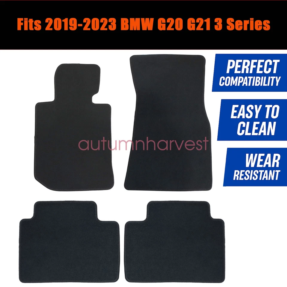 Alfombrillas de terciopelo delanteras y traseras BMW 3 G20 G21 2019 2020 2021 2022 2023 Foto 3 de 4