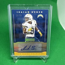 2016 Panini Donruss Signature Series Holo Silver /50 Isaiah Burse #32 Auto 4f5