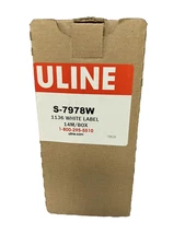 ULINE , S-7978W,  1136 White Label, 14,000 Labels per Box